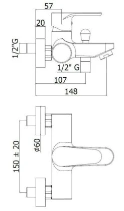 Paffoni Green - Badkraan, Chroom GR022CR -AquaKranen Verkoop 03abb2e83cf44bbda0b86c90
