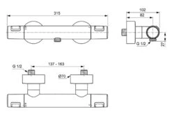 Ideal Standard CeraTherm - Thermostatische Douchekraan T25, Zwart A7201XG 8 Ideal Standard CeraTherm - Thermostatische Douchekraan T25, Zwart A7201XG -AquaKranen Verkoop 0439cb31e9282ec2b41c5afd