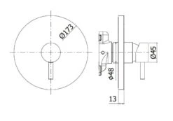 Paffoni Light - Inbouwkraan Met 1 Uitgang, Chroom LIGBOX010CR -AquaKranen Verkoop 0959bb183420d64ba729011f