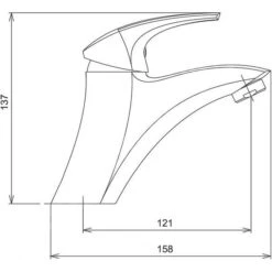 Novaservis Metalia 57 - Wastafelkraan, Chroom 57002/1,0 -AquaKranen Verkoop 09874a68db4a83f5babe2938