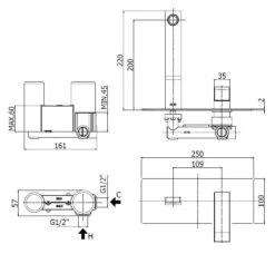 Paffoni Level - Inbouwkraan, Chroom LEC105CR -AquaKranen Verkoop 0b6ada5af9a65b175dd72ed3