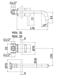 Paffoni Light - Inbouw Wastafelkraan Incl. Inbouwdeel, 2-gats, Goud LIG006HG70 5 Paffoni Light - Inbouw Wastafelkraan Incl. Inbouwdeel, 2-gats, Goud LIG006HG70 -AquaKranen Verkoop 0c71b1109f71642214da7198