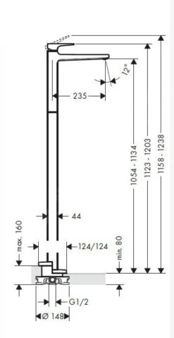 Hansgrohe Metropol - Eengreeps Wastafelmengkraan Vloergemonteerd, Chroom 74530000 10 Hansgrohe Metropol - Eengreeps Wastafelmengkraan Vloergemonteerd, Chroom 74530000 -AquaKranen Verkoop 0f3d18c6d3e519239aa8079b