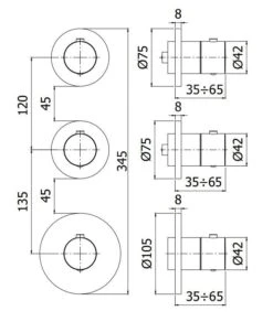 Paffoni Modular Box - Thermostatische Inbouwkraan, Voor 2 Uitgangen, Geborsteld Goud MDE018HGSP -AquaKranen Verkoop 0f65ada631787f6e005b9ec2