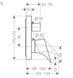 Axor Starck Organic - Afdekset Voor Badkraan, Chroom 12415000 -AquaKranen Verkoop 10cb19d405035b33d61eb63c