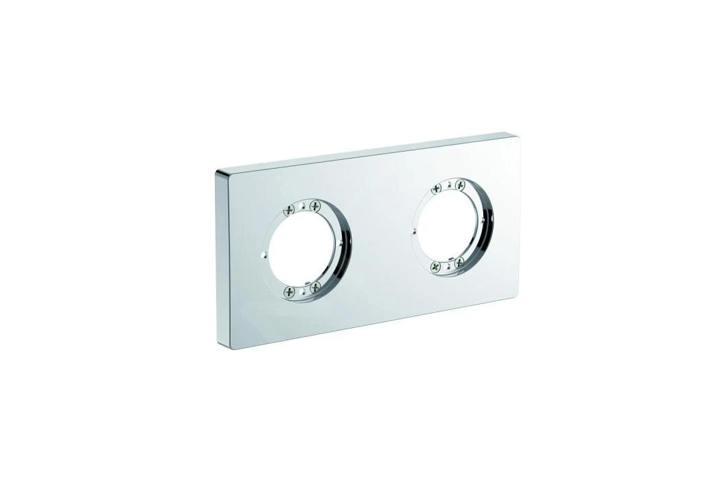 Ideal Standard Archimodule - Afdekrozet 2-gats 83 X 166 Mm, Chroom A1505AA 5 Ideal Standard Archimodule - Afdekrozet 2-gats 83 X 166 Mm, Chroom A1505AA - Afbeelding 3