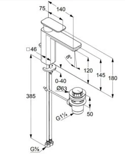 Kludi E2 - Wastafelkraan, Chroom 492950575 -AquaKranen Verkoop 172011cdee398a70e9440fc9