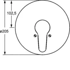 Hansa Mix - Afdekset Voor Douchekraan, Chroom 01859183 -AquaKranen Verkoop 18f9767e6d9abdb7640daae6