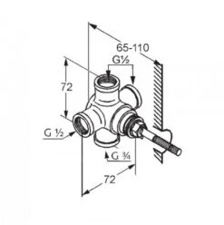 Kludi Adlon - Inbouwdeel Voor 2-weg Omstelling 2975100 -AquaKranen Verkoop 19f0da93d909acf91b0435ba