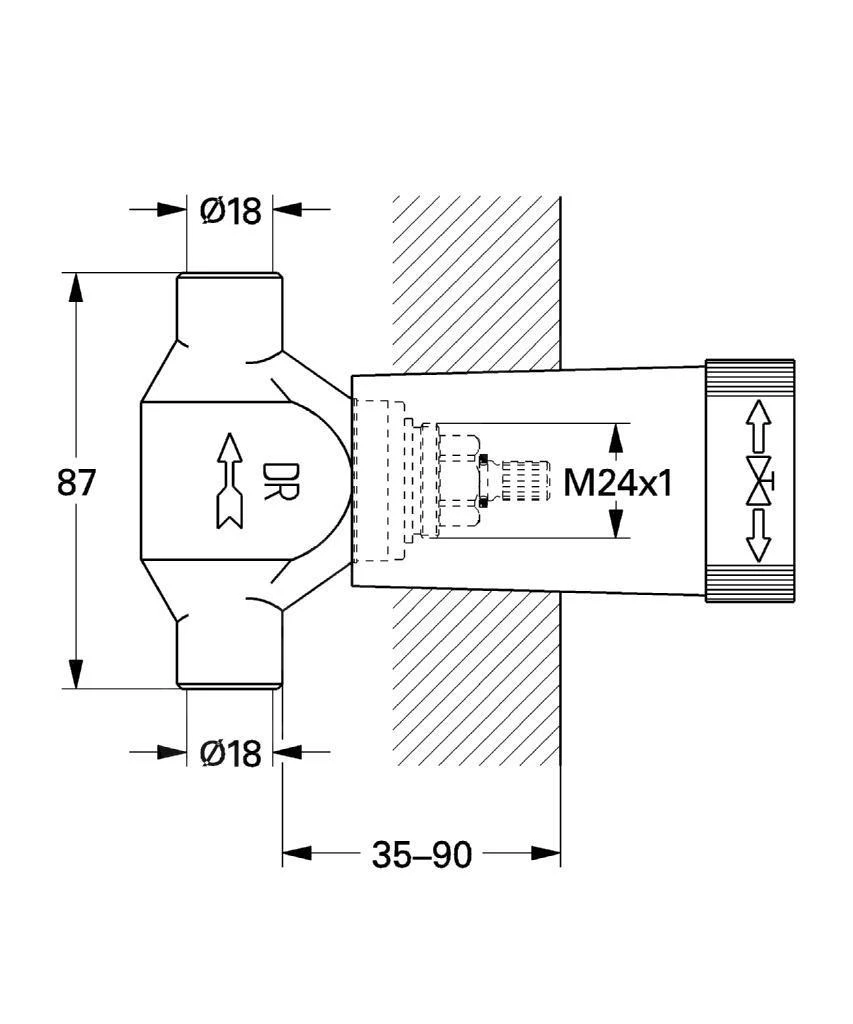 Grohe Toebehoren - Inbouw Basisgarnituur Voor Stopkraan 29803000 4 Grohe Toebehoren - Inbouw Basisgarnituur Voor Stopkraan 29803000 - Afbeelding 2