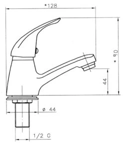 Novaservis Titania Iris - Wastafelkraan Koud Water, Chroom 92005,0 -AquaKranen Verkoop 1aa99d427ed07a81424eba58