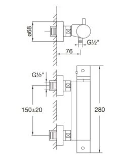 Steinberg 100 - Thermostatische Douchekraan, Chroom 100 3200 -AquaKranen Verkoop 1b2600d3cb420fcb85f6f757