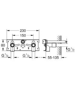 Grohe Toebehoren - Aansluitset Voor Thermostatische Elektronische Wastafelmengkraan 39383000 -AquaKranen Verkoop 1cdc4c2136532f0d5e59ff2b