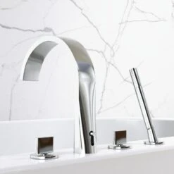 Steinberg 280 - Badrandkraan, 4-gats Installatie, Chroom 280 2400 -AquaKranen Verkoop 1d13aac8db6d4e099887416e