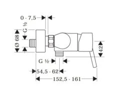 Hansgrohe Talis S - Eengreeps Douchemengkraan, Chroom 32620000 -AquaKranen Verkoop 1d316890b07e623184c5c272