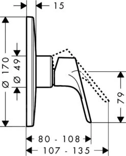 Hansgrohe Focus E2 - Afdekset Voor Douchekraan Highflow, Chroom 31964000 -AquaKranen Verkoop 1f483f63edd9bca44f751286