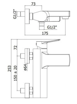 Paffoni Tilt - Badkraan, Mat Wit TI022BO -AquaKranen Verkoop 200cfd973877c89918b3b7e6 1