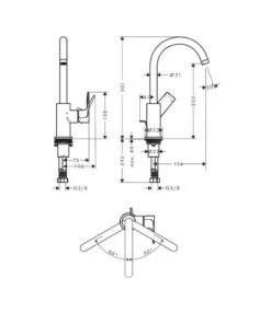 Hansgrohe Rebris E - Wastafelkraan Met Afvoer En Draaibare Uitloop, Mat Zwart 72576670 9 Hansgrohe Rebris E - Wastafelkraan Met Afvoer En Draaibare Uitloop, Mat Zwart 72576670 -AquaKranen Verkoop 215f0600dd04719e89d786b5