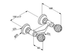 Kludi Adlon - Douchekraan, Goud 5161045G4 -AquaKranen Verkoop 2168b576129a25db52dcc462