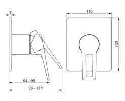 Hansa Twist - Inbouw Douchekraan, Chroom 49759005 -AquaKranen Verkoop 21c1281ac558f567c893480d
