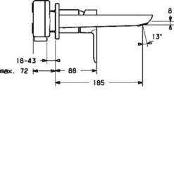 Hansa Ligna - Inbouw Wastafelkraan, 2-gats Installatie, Chroom 06402103 -AquaKranen Verkoop 22bb873eb08b7ed6abb9da0a