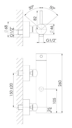 Steinberg 100 - Douchekraan, Geborsteld Nikkel 100 1220 BN -AquaKranen Verkoop 245541ecaad91c5b3c8cb457