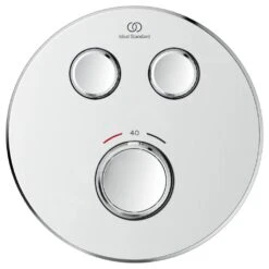 Ideal Standard CeraTherm Navigo - Inbouwthermostaat, Opbouwdeel, 2 Gebruikers, Chroom A7296AA -AquaKranen Verkoop 25b3732c9d2b0de2249a6337