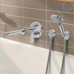 Hansgrohe Rebris E - Baduitloop, Chroom 72431000 -AquaKranen Verkoop 25c08d95adb288e0f2faa4f6