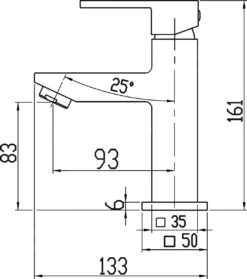 Novaservis Titania Cube - Wastafelkraan, Chroom 98801/1,0 -AquaKranen Verkoop 269b61178bca55452bcd1b7f
