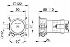 Keuco Toebehoren - Inbouwdeel DN15 59551000070 -AquaKranen Verkoop 271f558b1301adefff797efb