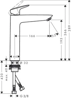 Hansgrohe Logis - Wastafelkraan, Chroom 71091000 -AquaKranen Verkoop 27d799a9c6a15ada8ba27b16