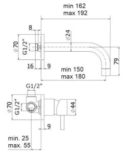 Paffoni Stick - 2- Gats Inbouw Wastafelkraan Met Inbouwdeel, Chroom SK006CR70 -AquaKranen Verkoop 2887029c4dd2b135019f0e67
