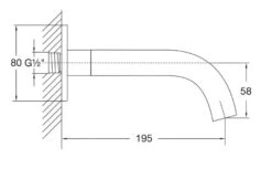 Steinberg 100 - Baduitloop, Mat Zwart 100 2310 S -AquaKranen Verkoop 2a376288a4ab9d9e69202a86