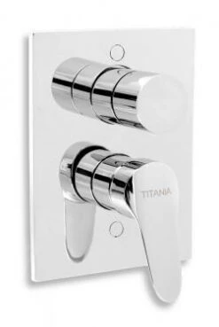 Novaservis Titania Iris New - Inbouw Badkraan Met Omstelkraan, Chroom 94450R,0