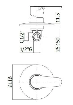 Paffoni Green - Inbouw Douchekraan Met Inbouwdeel, Chroom GR010CR -AquaKranen Verkoop 2cf394ff37d54d51430f8f52