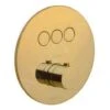 Paffoni Compact Box - Thermostatische Inbouwkraan, Voor 3 Uitgangen, Goud CPT019HG