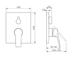 Hansa Twist - Inbouwkraan Voor 2 Uitgangen, Met Omstelkraan, Chroom 89843083 -AquaKranen Verkoop 2e5380d4af410ba57abfa7e7