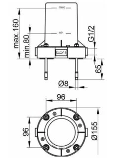 Keuco Toebehoren - Inbouwdeel Voor Vloermontage 51127010070 -AquaKranen Verkoop 2f3799383723164953f633e1