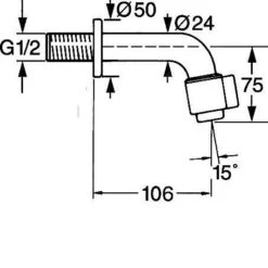 Hansa Nova - Wand Tapkraan, Chroom 00868101 -AquaKranen Verkoop 31c95a65f9180ae7ce57bf1e