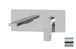 Paffoni Tilt - Inbouw Wastafelkraan Incl. Inbouwdeel, Rvs TI105ST