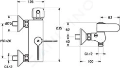 Hansa Tempra - Thermostatische Douchemengkraan, Chroom 08240202 -AquaKranen Verkoop 379ea8d681143b06a41f5713