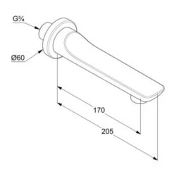 Kludi Balance - Baduitloop, Wit 5250391 -AquaKranen Verkoop 38fef467868834a1f2b19399