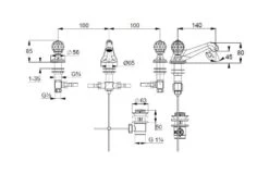 Kludi Adlon - Wastafelkraan Met Waste, 3-gats Installatie, Chroom 5104605G5 -AquaKranen Verkoop 3a1994712ed52a48b41e1968