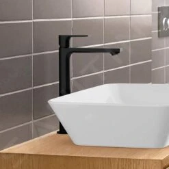 Hansgrohe Rebris E - Wastafelkraan Voor Waskom, Met Waste, CoolStart, Mat Zwart 72581670 -AquaKranen Verkoop 3bde6ffd809681e0a668d7dd