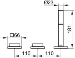 Keuco Edition 11 - Badrandkraan, 3-gats, Chroom 51130010500 -AquaKranen Verkoop 3c46e8fff572642f86780005