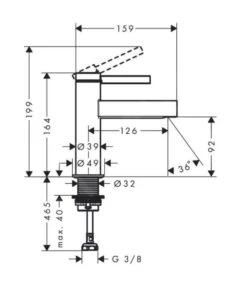 Hansgrohe Finoris - Toiletkraan 100. EcoSmart, Mat Zwart 76013670 -AquaKranen Verkoop 40306cd5f08c358a3b3f48d1 2