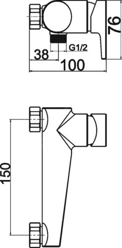 Novaservis Nobless Vision X - Douchekraan, Chroom 42061/1,0 -AquaKranen Verkoop 41f167397374148c975d22df