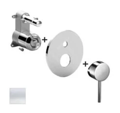 Paffoni Light - Inbouwkraan Voor 2 Uitgangen, Wit Mat LIGBOX015BO/M