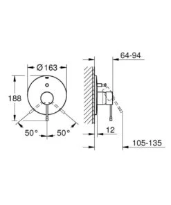 Grohe Essence - Afdekset Badkraan, Chroom 19285001 -AquaKranen Verkoop 420b7805751a66e4144c6d0d