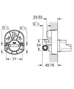 Grohe Inbouwdelen - Inbouwkraanhuis 33962000 -AquaKranen Verkoop 468c29ce51a60971d4e23960